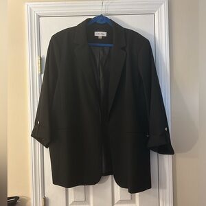 Calvin Klein Open Front Jacket Black Business casual size 24 W